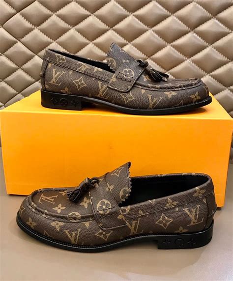 louis vuitton brown dress shoes|louis vuitton men shoes brown.